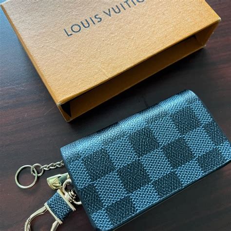 louis vuitton graphite key holder|louis vuitton key holder vintage.